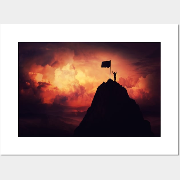 Reach the flag Wall Art by 1STunningArt